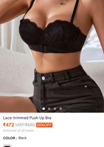Lace Strapless Push-up Bra