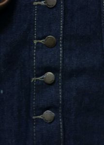 Denim Button-Front Mini Skirt