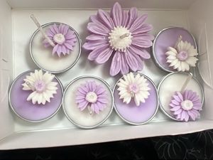 Decorative Floral Scented Tealight Candles