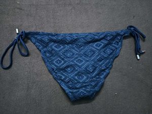 Blue Patterned🤎 Bikini Bottom