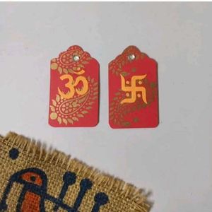 Om &amp; Swastik Wall Decorations (3 pkts)