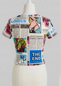 Pop Art Magazine Print T-Shirt