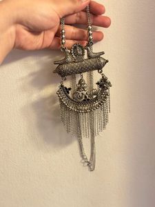 Oxidised Silver Neckpiece