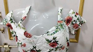 Floral Cold Shoulder Top