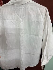 Chic White Button-Up Blouse