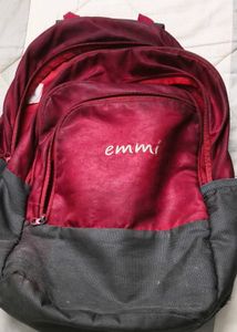 Emmi Red & Grey Backpack
