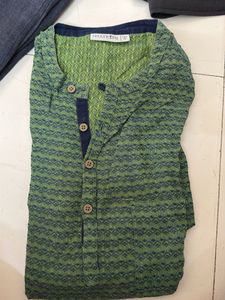 Green Casual Half Style Kurta