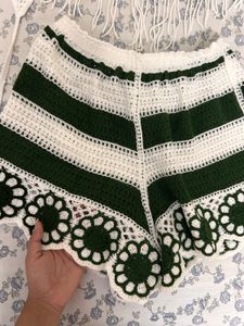 Crochet Top &amp; Shorts Set - Belia 2 piece Coord se