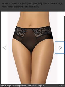 High Waist Mesh Panties with Lace Teyli brand
