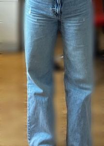 Light Wash Wide Leg Jeans
