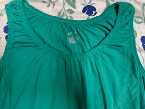 XL Sea Green Sleevless Top