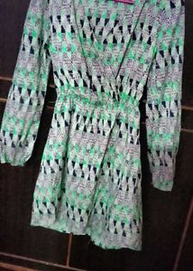 Stylish Printed Wrap Dress