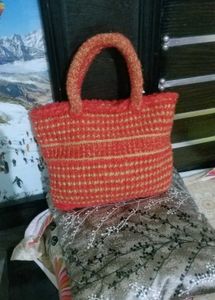 Crochet Red Bag