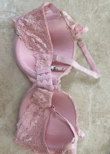 Pink Lace Padded Bra