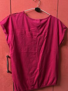 Pink Lace Detail Top