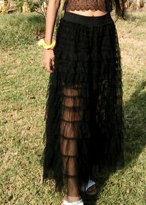 Black Tiered Tulle Skirt- Moving Out Sale