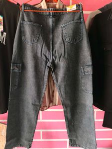Women's Baggy Denim Cargo