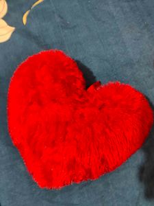 Red Heart Plush Cushion