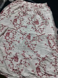 Bohemian Red Birdcage Print Skirt