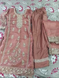Designer Embellished  cutting work Kurta Set