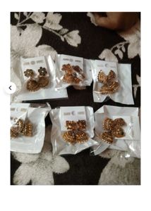 Traditional Temple Jhumka Earrings Set (Pack of 6)