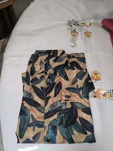 Leaf Print Casual Shirt