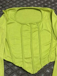 Lime Green Corset Top