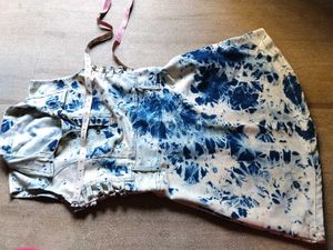 Stylish Tie-Dye Denim one piece