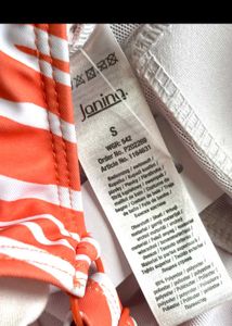 Orange Zebra Print Swimsuit