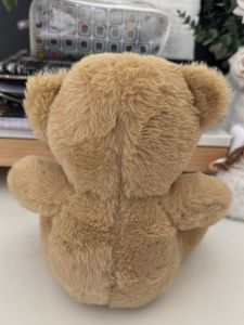 Soft Teddy Bear with Brown Ribbon