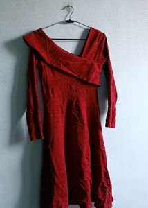 🇩🇪Red Elegant Very Pretty Woolen Dress