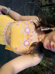 Yellow Embroidered Lehenga Choli