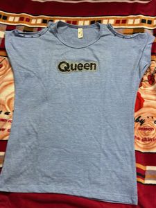Stylish Queen Embellished T-Shirt