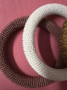 Set of 3 Beaded Bangles