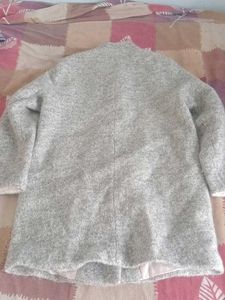 Cozy Grey Textured Coat