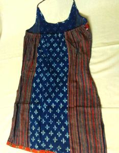 Indigo Ethenic Halter Top For Girls