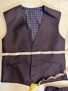 Men’s 3 Piece Coat Pant Vest Formal Color Mauve