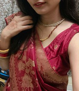 Elegant Red Banarasi Silk Saree