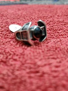 Statement Ring with Black Stone