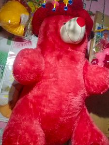 Red Teddy Bear with Hat