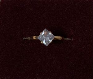 Minimalist Rose Gold Toned Diamond Ring