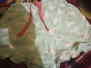 Cute Bunny Print Shorts2