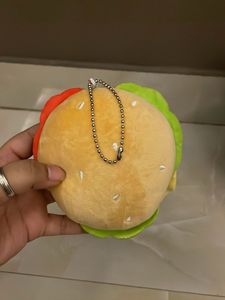 Cute Hamburger with Keychain