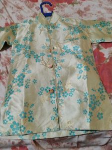 Boys Floral Sherwani Set
