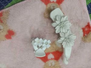 Chic White Flower Hair Clips Set