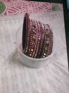 Sparkling Embellished Bangles Set