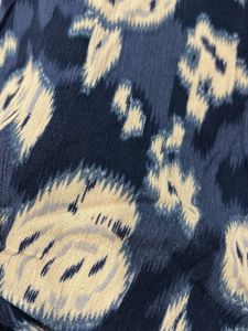 Stylish Blue Floral Print Button-Up Shirt