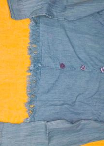 Embroidered Denim Shirt
