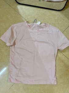Cute Pink Cropped T-Shirt