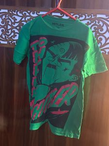 Green Graphic Print Tee